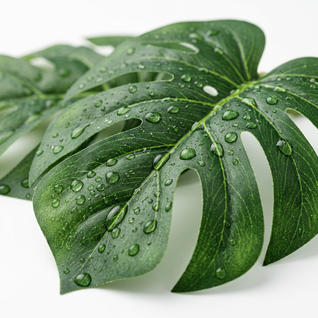 Monstera Artificielle Premium — Pot Céramique Noir & Or