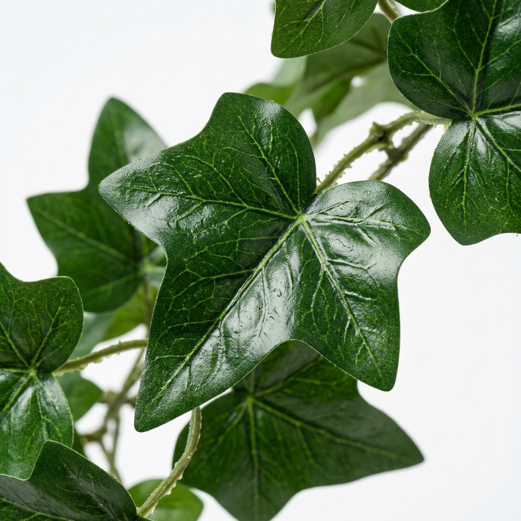 Lierre Suspendu Pot Noir & Or